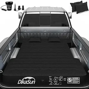 DikaSun inflatable truck bed mattress for camping in short beds