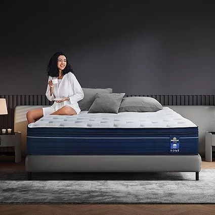 DINBooonLUX queen mattress featuring zoned support springs for spinal alignment