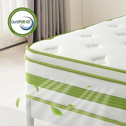 King mattress with pocket spring technology for cooler sleep