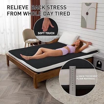 Dr.Futon 4-inch thick futon mattress showing foldable design