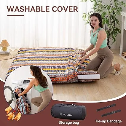 Dr.Futon mattress perfect for guest beds, lounging and travel use