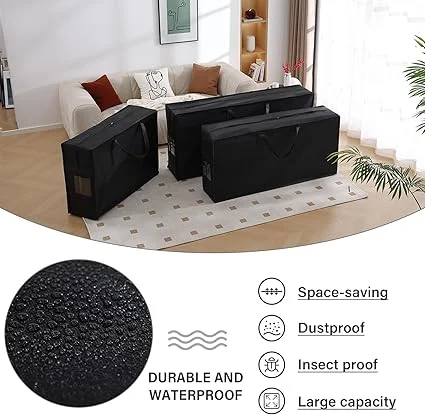 DreamNook storage case for trifold memory foam mattresses with handles