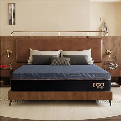 Dyonery queen hybrid mattress in a box with jacquard fabric cover