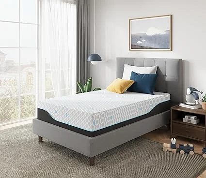 Fiberglass free mattress in a box with medium firmness for support