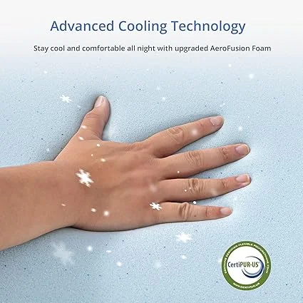 EGOHOME twin size mattress with removable cover and cooling gel foam