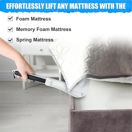 Foldable EIMSOAH mattress lifter helps remove sheets quickly