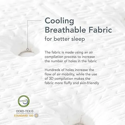 EPITEX queen mattress compressed in box for easy delivery and setup