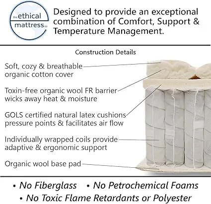 10-inch hybrid mattress providing comfortable and supportive sleep