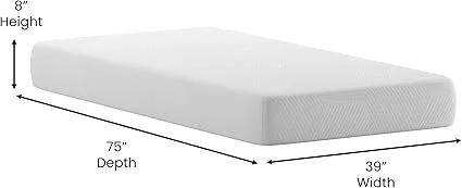 Charcoal infused memory foam mattress for supportive pressure relief