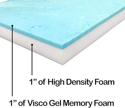 2 inch thick RV camper memory foam mattress replacement without cover
