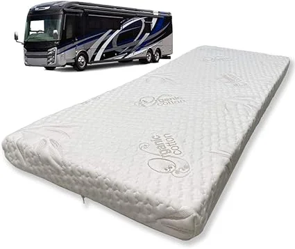 Foamma 5-inch thick memory foam camper bunk mattress with removable cover