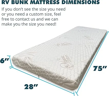 Foamma CertiPUR-US certified foam RV bed