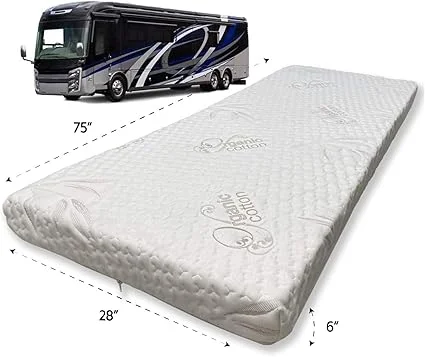 Foamma mattress with organic cotton cover, proudly made in the USA