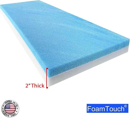 Gel memory foam mattress providing pressure relief and body contouring support