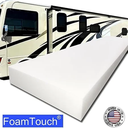 Hypoallergenic FoamTouch memory foam mattress without cover for easy cleaning