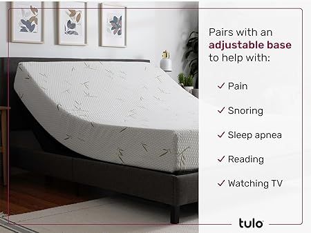 Full size memory foam bed with CertiPUR-US certified foam for safety