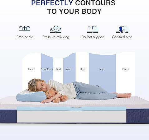 CertiPUR US certified Gelsea mattress conveniently shipped in a box