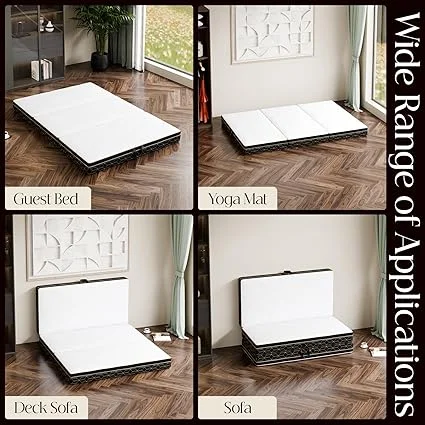 GEMBED portable mattress set up in RV for travel and camping