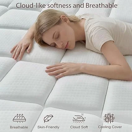 Generic full mattress measuring 75 inches long by 54 inches wide