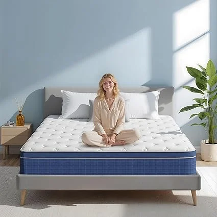 Generic full size hybrid mattress with memory foam layers