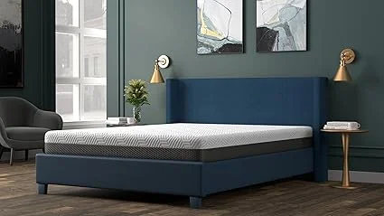 Close-up of gel memory foam and cooling cover on Generic mattress