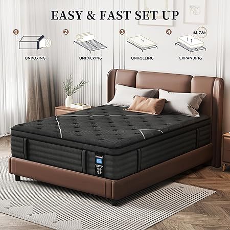 Hybrid mattress with memory foam design for back support by 1