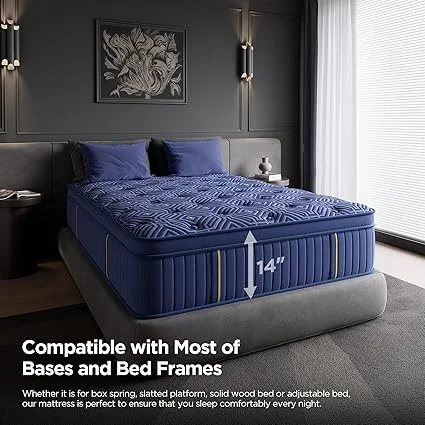 King mattress in a box for easy setup in bedroom