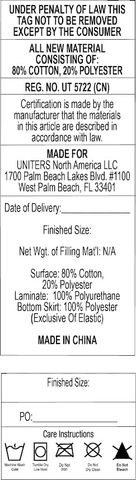 Twin size mattress protector as bedding accessory