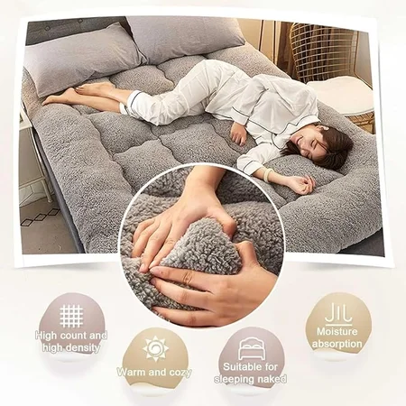 Super soft shaggy roll up sleeping pad by Generic