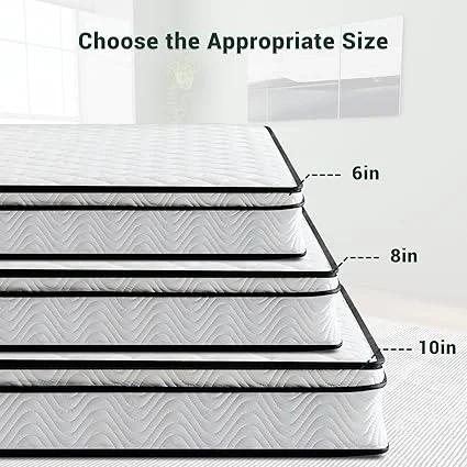 Generic twin mattress combining pocket springs and memory foam