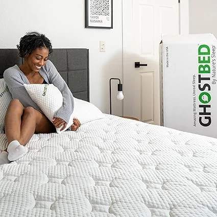 King size GhostBed Luxe mattress with motion isolation for couples