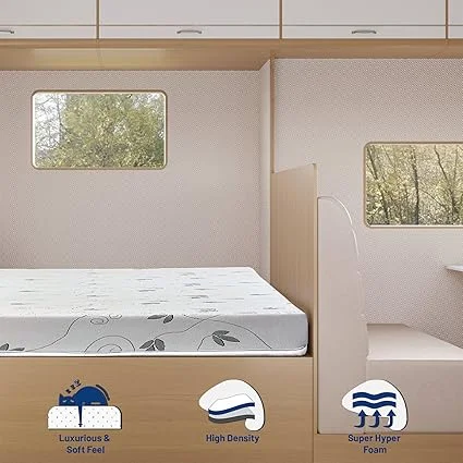 75 by 36 inch white foam mattress replacement by Greaton
