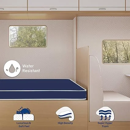 Comfortable blue queen size Greaton mattress for restful sleep