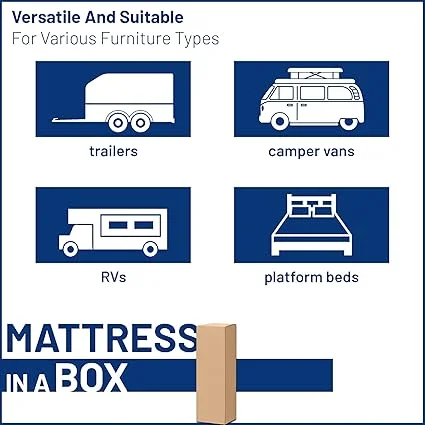 High-density vinyl mattress by Greaton for trailers and RVs