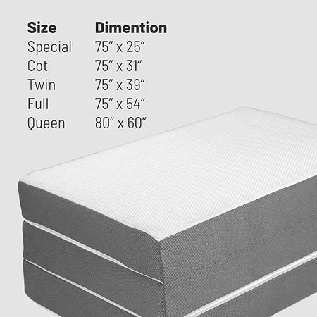 Greaton portable memory foam mattress providing comfortable support