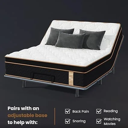 Queen mattress 80x60 inches bed in a box delivery