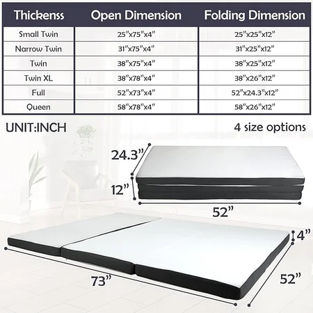 Haiput Wam portable mattress showing removable washable cover