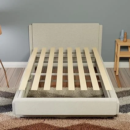 Heavy duty vertical mattress support board in beige finish