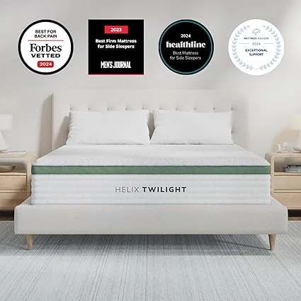 Helix Twilight mattress featuring cooling technology for pressure relief