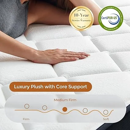 Hianab full mattress with individual pocket springs for spinal alignment