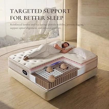 HIRELIX queen mattress setup in bedroom for ultimate comfort