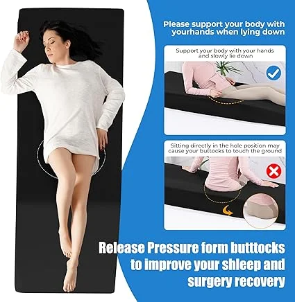 BBL mattress with hole providing support after surgery for better sleep