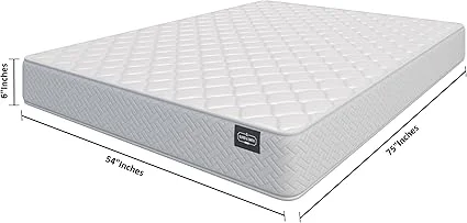 HomeLife 6-inch mattress featuring tight euro top and high-density polyester cover