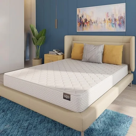 Medium firm HomeLife mattress compressed in box for easy delivery