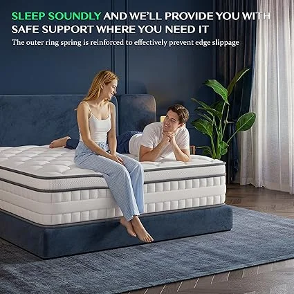 Breathable memory foam queen mattress for comfortable sleep