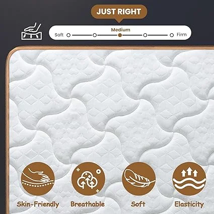 10-inch mattress compressed in a box for easy delivery and setup