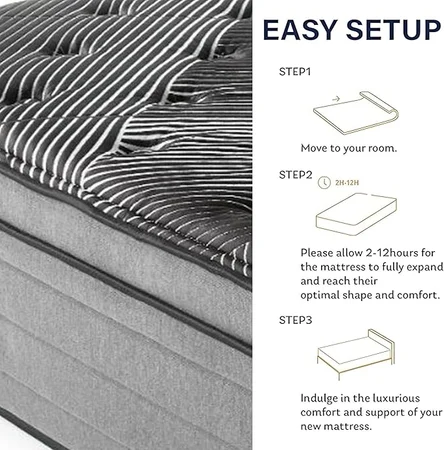 Firm edge support from wrapped coils in HRVEOCEI mattress