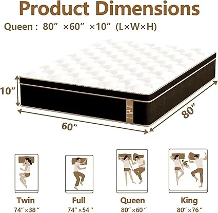 Plush mattress in a box designed for pressure relief and comfort