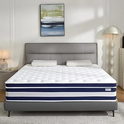 Hycean 12 inch medium firm mattress with pressure relief