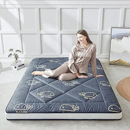 INFINICE Japanese floor mattress pad folded for storage